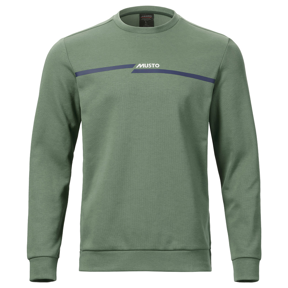 Musto Men's Signature Crew Sweat - Size Small - Duck Green