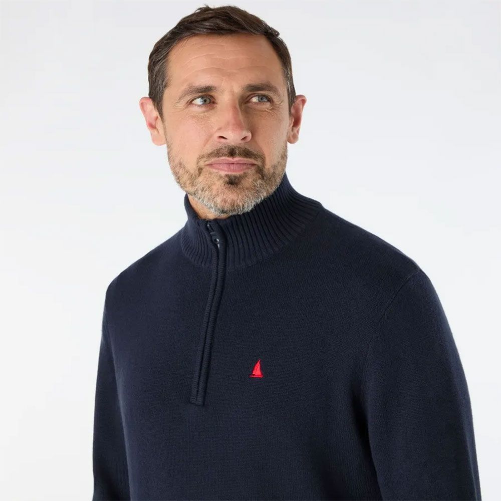 Musto Original 1/4 Zip Neck Knit - Navy