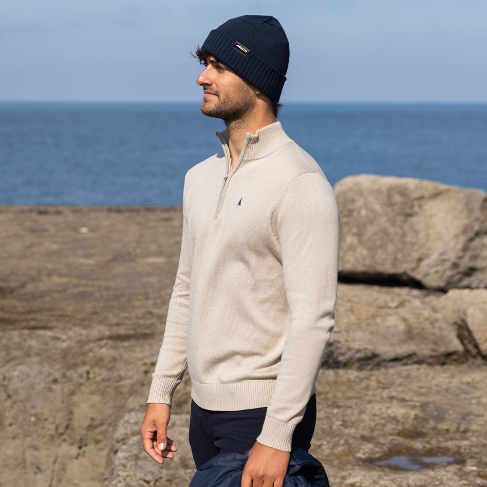 Musto Original 1/4 Zip Neck Knit - Pure Cashmere