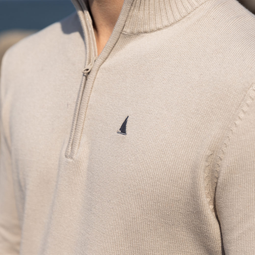 Musto Original 1/4 Zip Neck Knit - Pure Cashmere