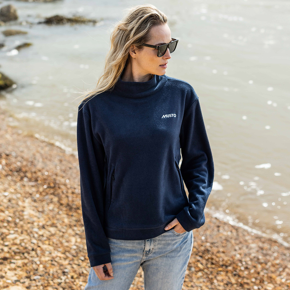 Musto Women's Classic Fleece Pullover - Navy