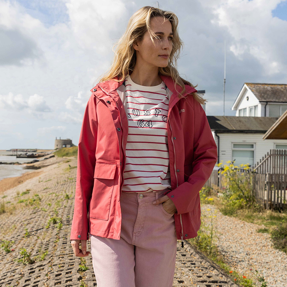 Musto Women's Classic Shore Waterproof Jacket - Sweet Raspberry