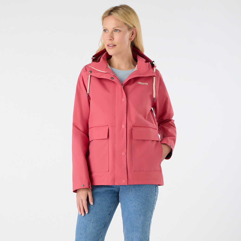 Musto Women's Classic Shore Waterproof Jacket - Sweet Raspberry