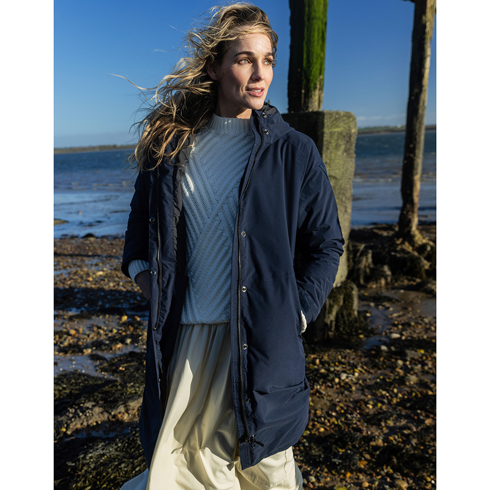 Musto Women's Corsica Primaloft Longline Parka - Navy