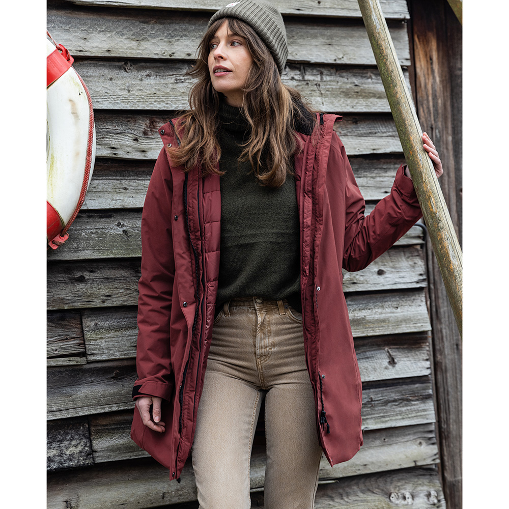 Musto Women's Marina Primaloft 3 In 1 Parka - Windsor Wine