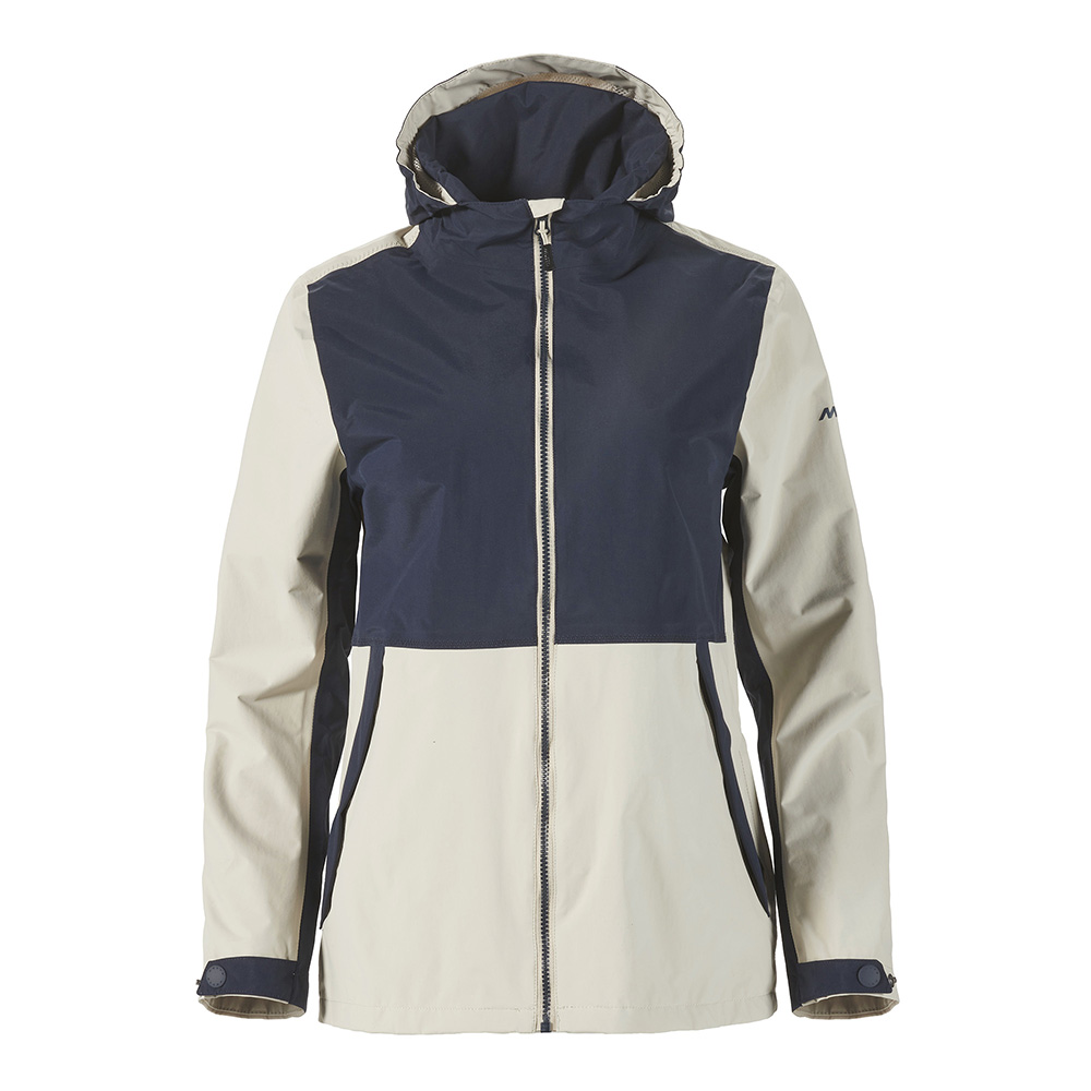 Musto Women's Marina Rain Jacket - Pumice / Navy