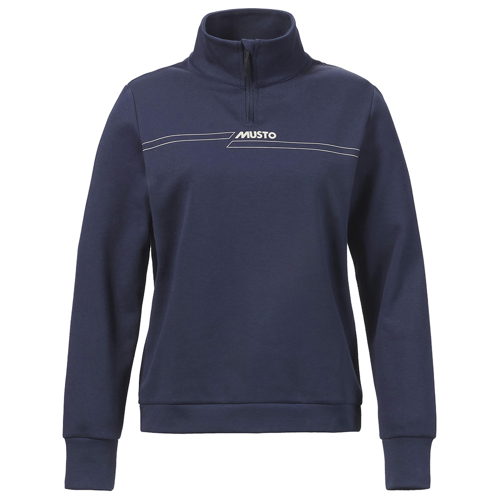 Musto Women's Signature 1/4 Zip Sweat - Maritime Blue