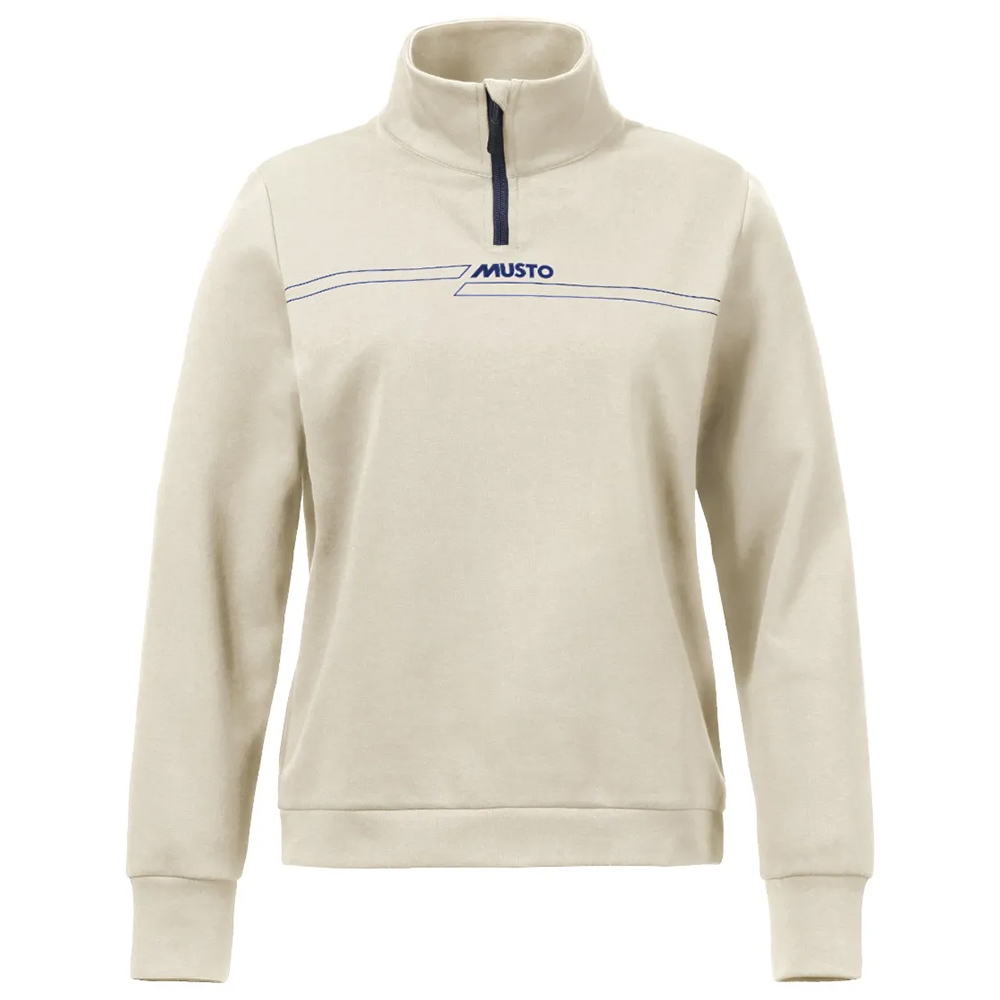 Musto Women's Signature 1/4 Zip Sweat - Pumice
