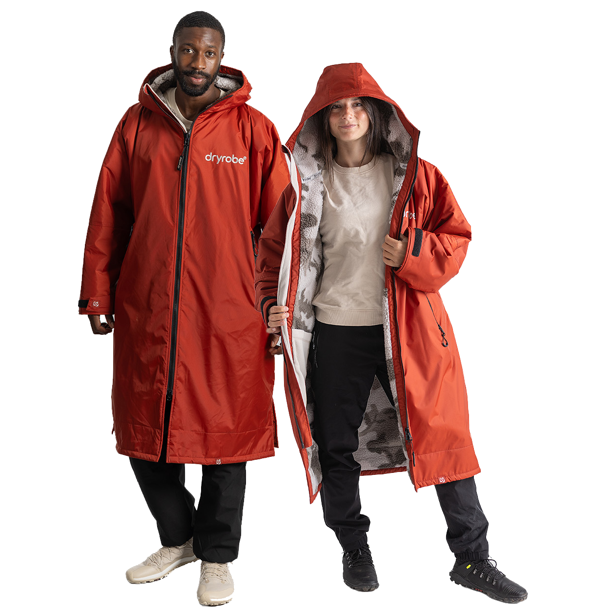 Dryrobe Advance Longsleeve Changing Robe - Burnt Orange - Burnt Orange
