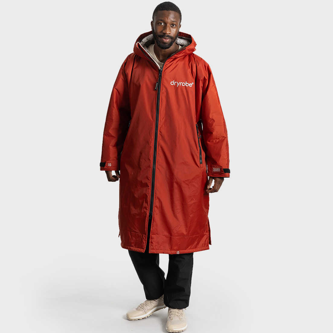 Dryrobe Advance Longsleeve Changing Robe - Burnt Orange - Burnt Orange