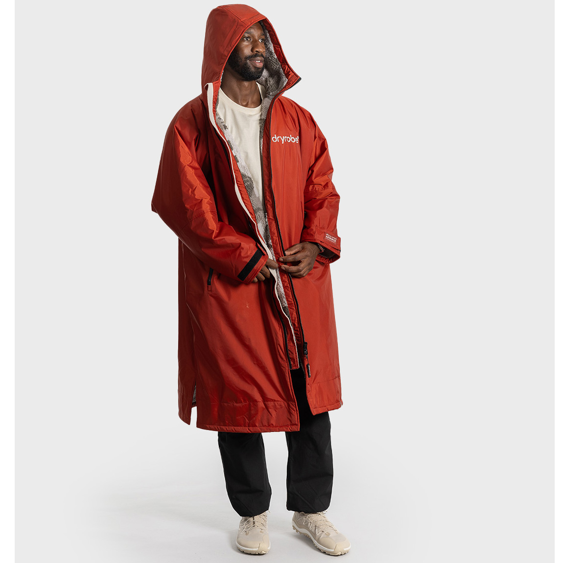 Dryrobe Advance Longsleeve Changing Robe - Burnt Orange - Burnt Orange