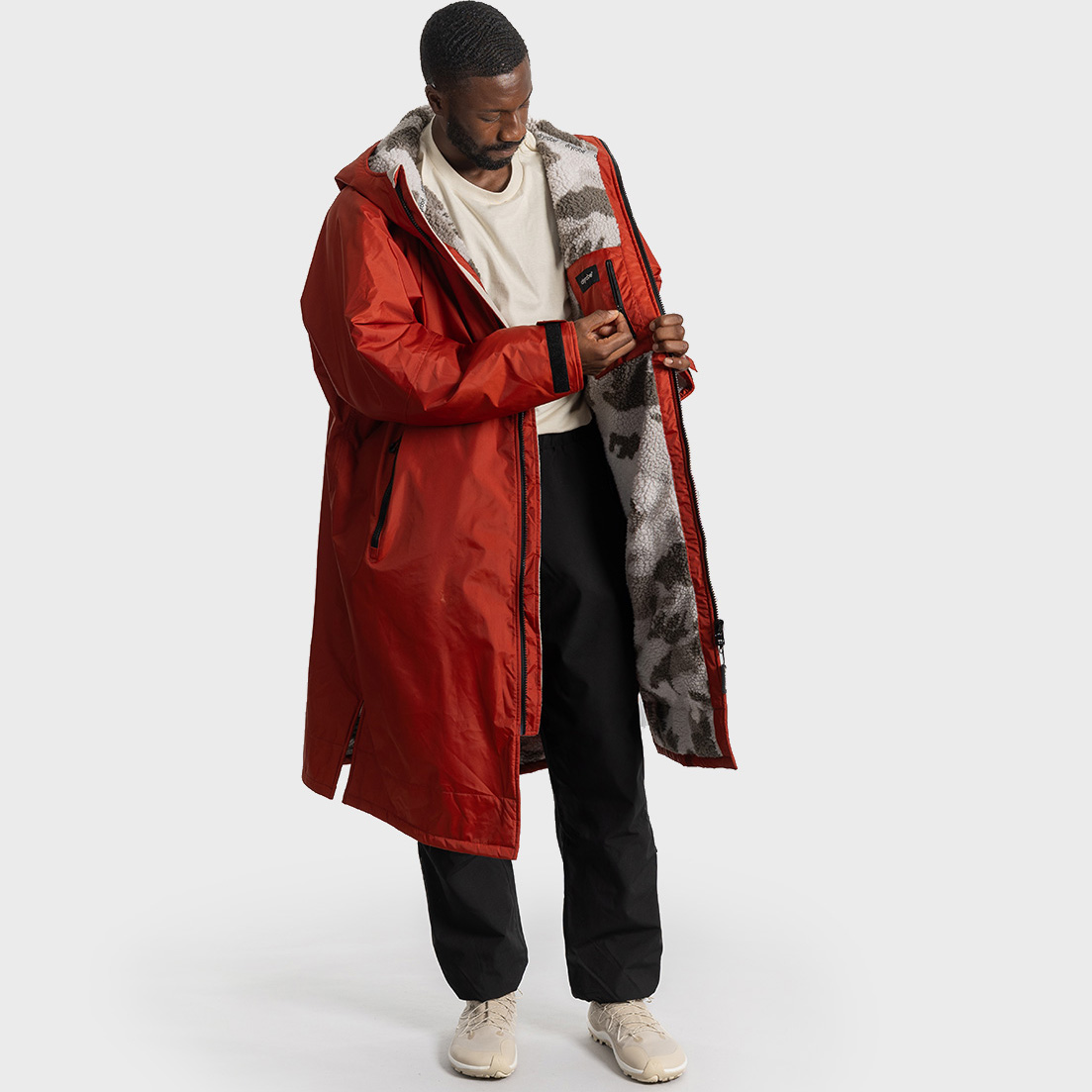 Dryrobe Advance Longsleeve Changing Robe - Burnt Orange - Burnt Orange