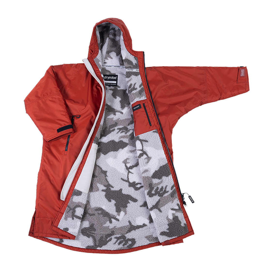 Dryrobe Advance Longsleeve Changing Robe - Burnt Orange - Burnt Orange