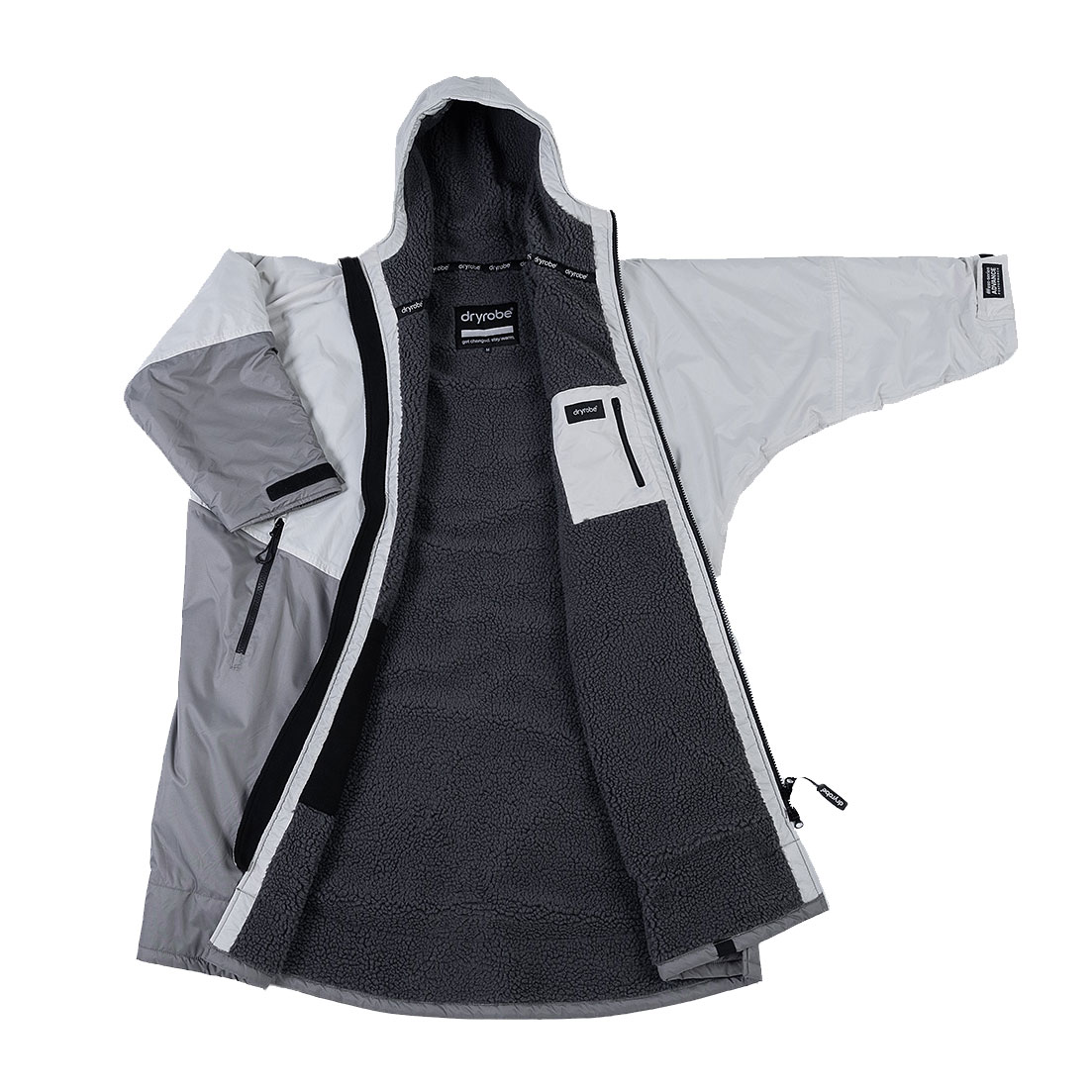 Dryrobe Advance Longsleeve Changing Robe - Stone - Stone