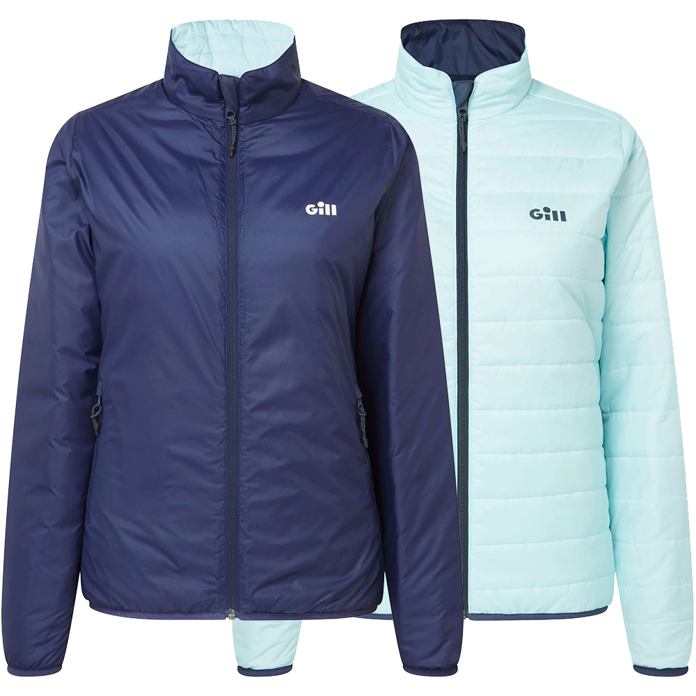 Gill Women's Athena Jacket - Reversible - Navy/Sky Blue