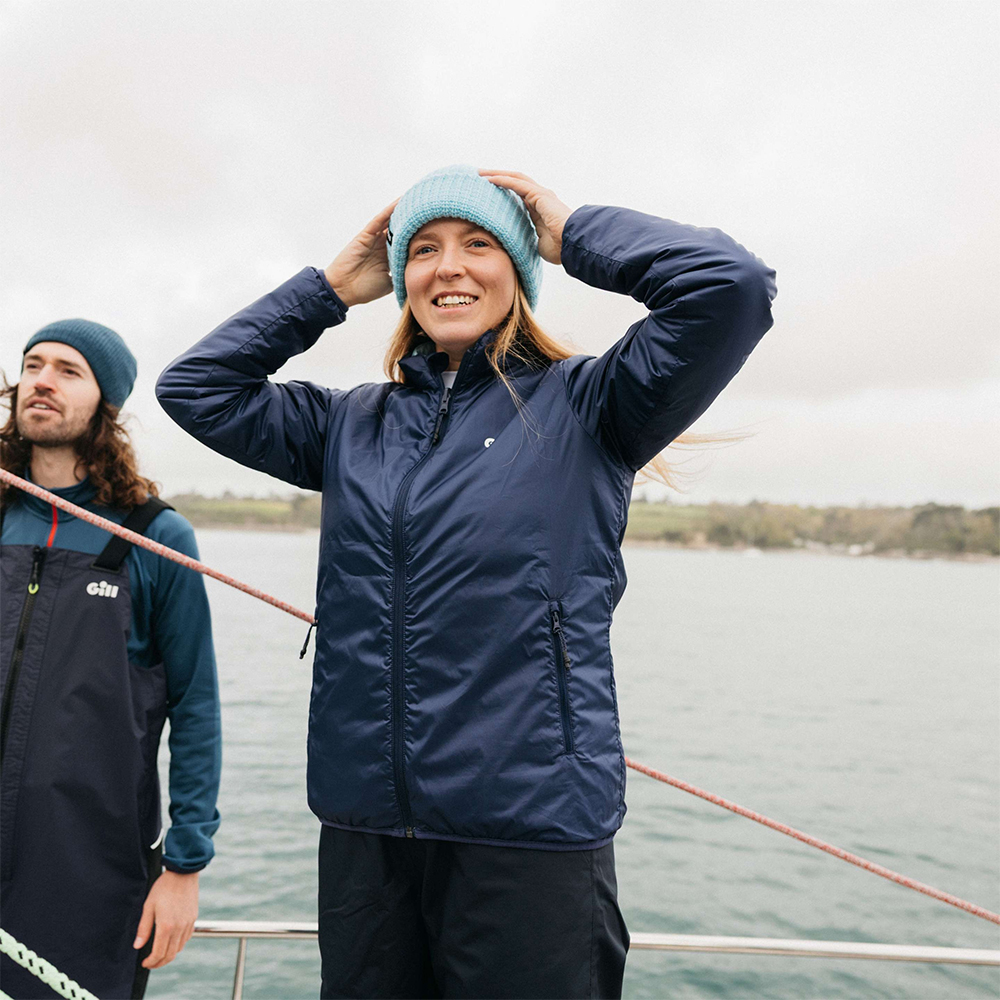 Gill Women's Athena Jacket - Reversible - Navy/Sky Blue