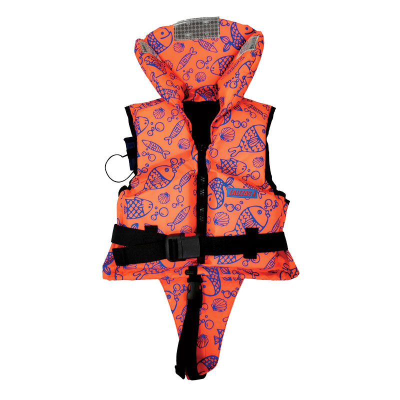 Lalizas Child’s 100N Lifejacket Fluo Orange with Aquatic Pattern - Fluo Orange
