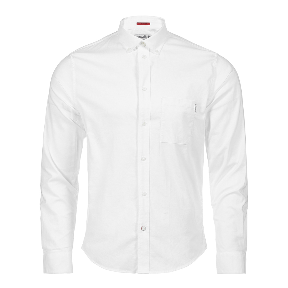 Musto Essential Long Sleeve Oxford Shirt - White