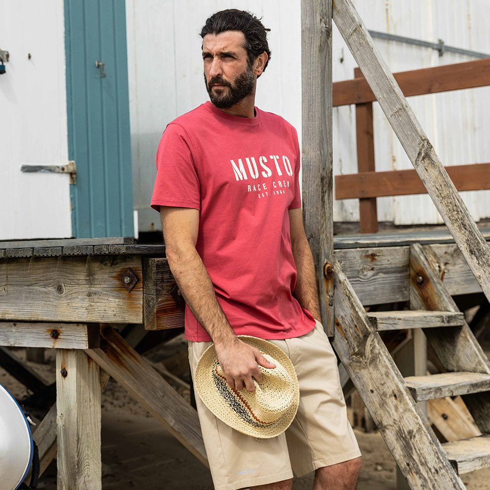 Musto Men's Classic Short Sleeve Tee - Small - Sweet Raspberry