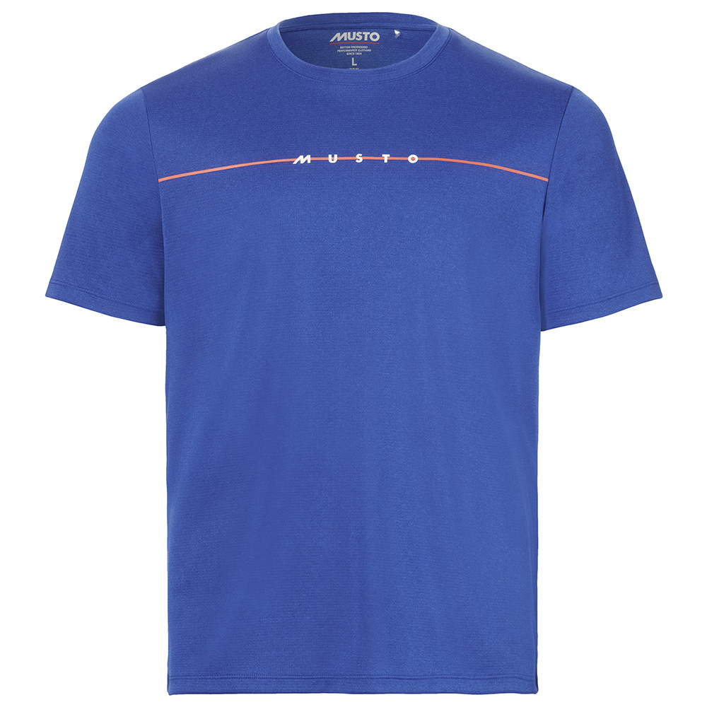 Musto Men's Evo Sunblock Graphic Short Sleeve T-Shirt - Mazarine Blue