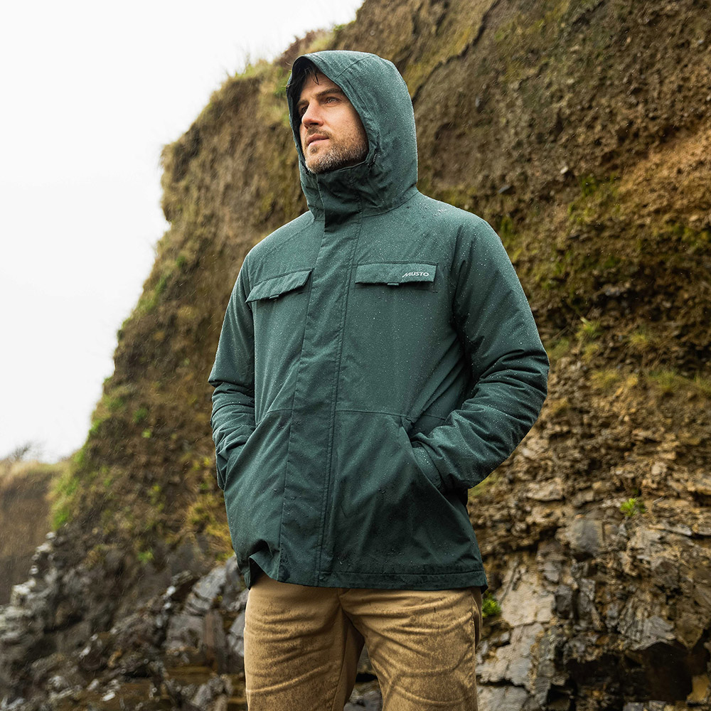 Musto Men's Insulated Rain Jacket - Darkest Spruce