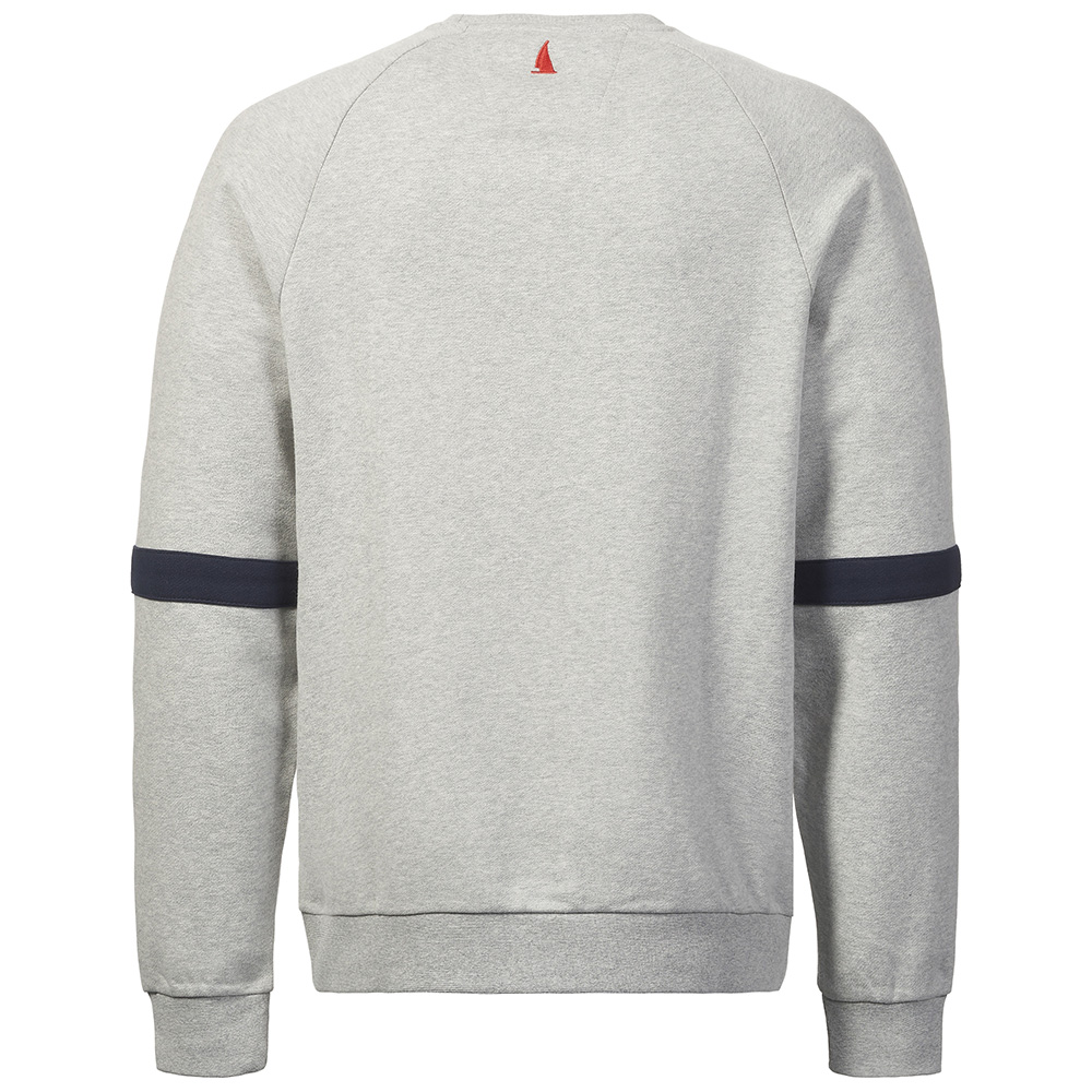 Musto Men's Marina Crew Sweat - Size Small - Grey Melange