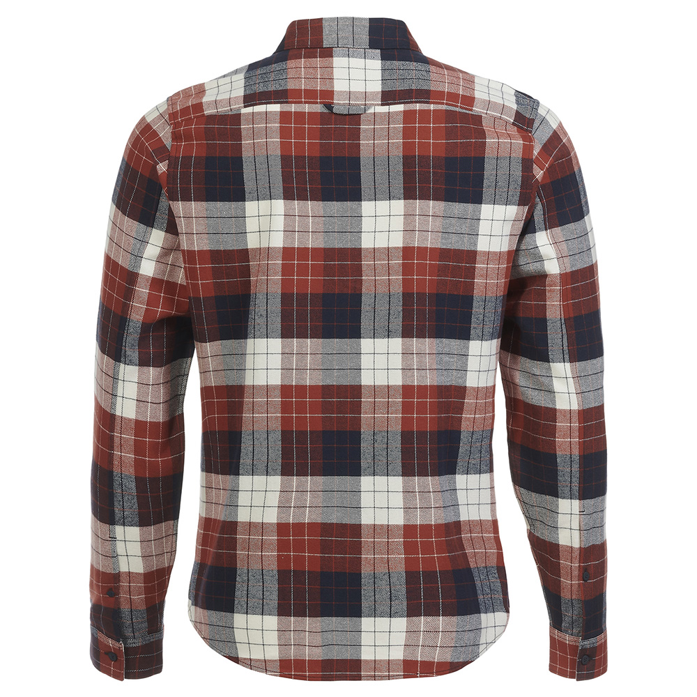 Musto Men's Marina Plaid Long Sleeve Shirt - Burnt Henna