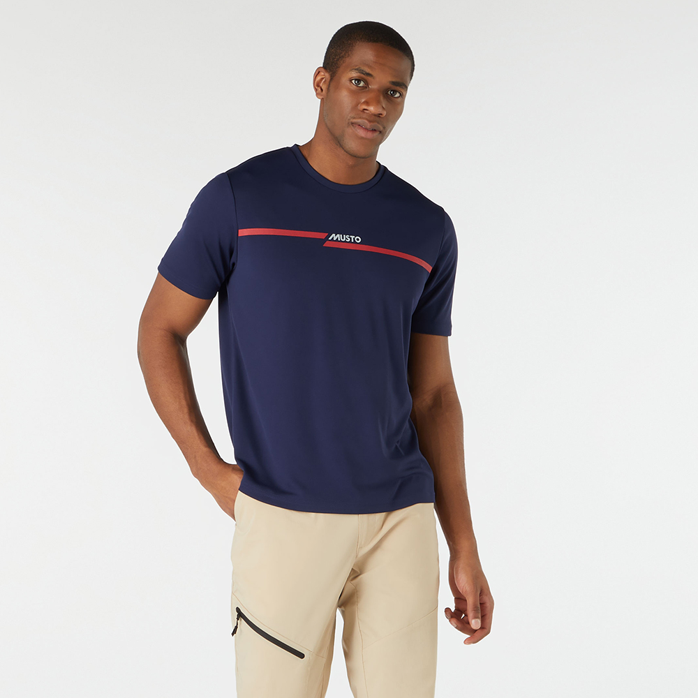 Musto Signature Short Sleeve T-Shirt - Maritime Blue