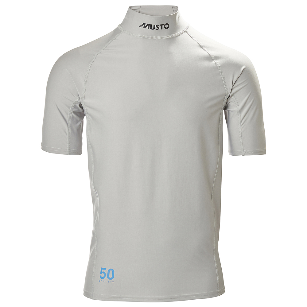 Musto Sunblock Dynamic Short Sleeve Top - Light Grey