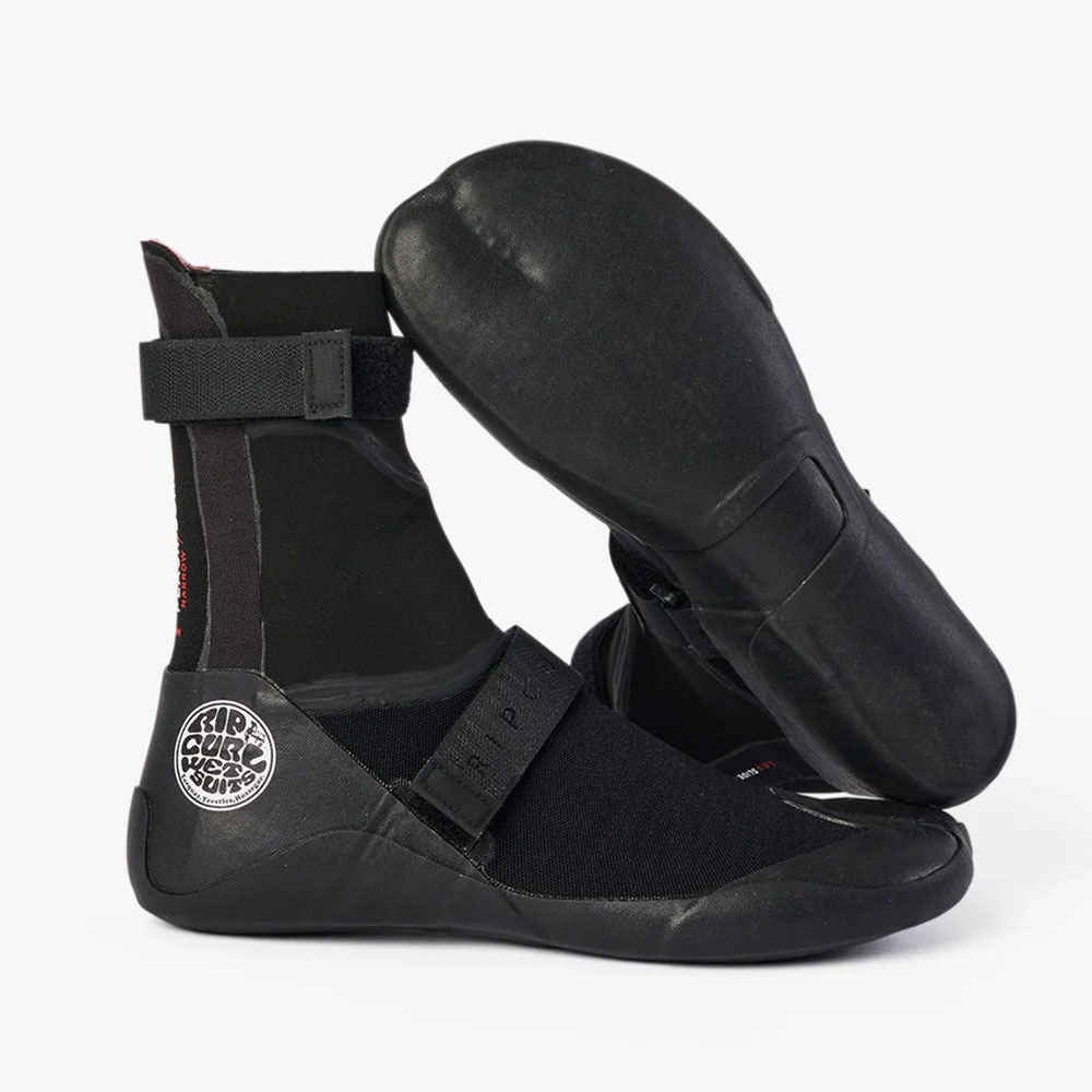 Rip Curl Flashbomb 5mm Hidden Split Toe Booties - Black