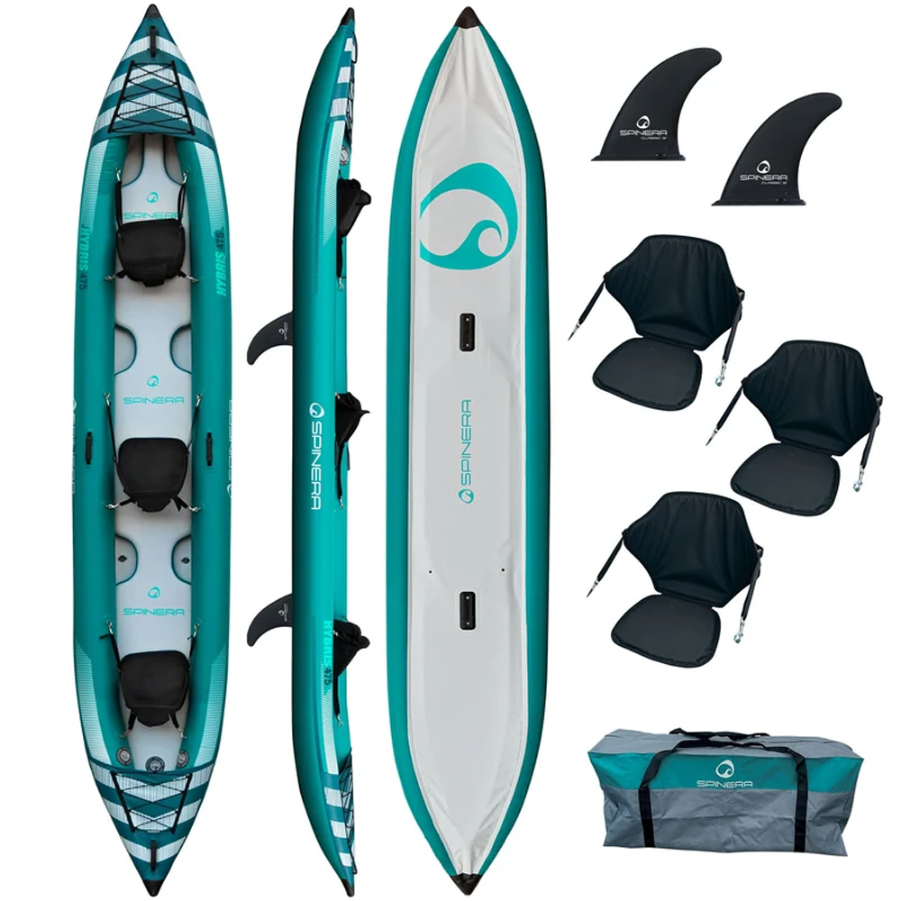 Spinera Hybris 475 3 Person Inflatable Kayak - High Density Drop Stitch Floor - Image