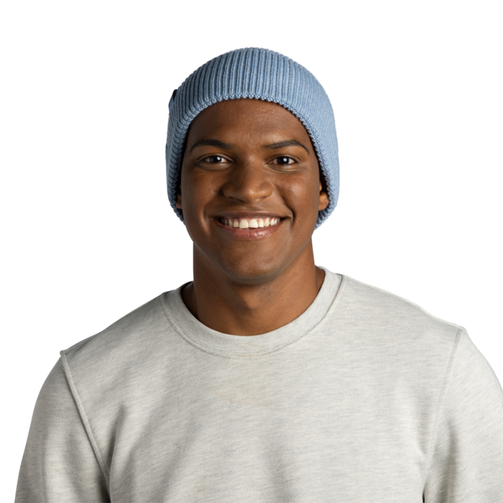 Buff Knitted Beanie Merix - Lake Blue - Image