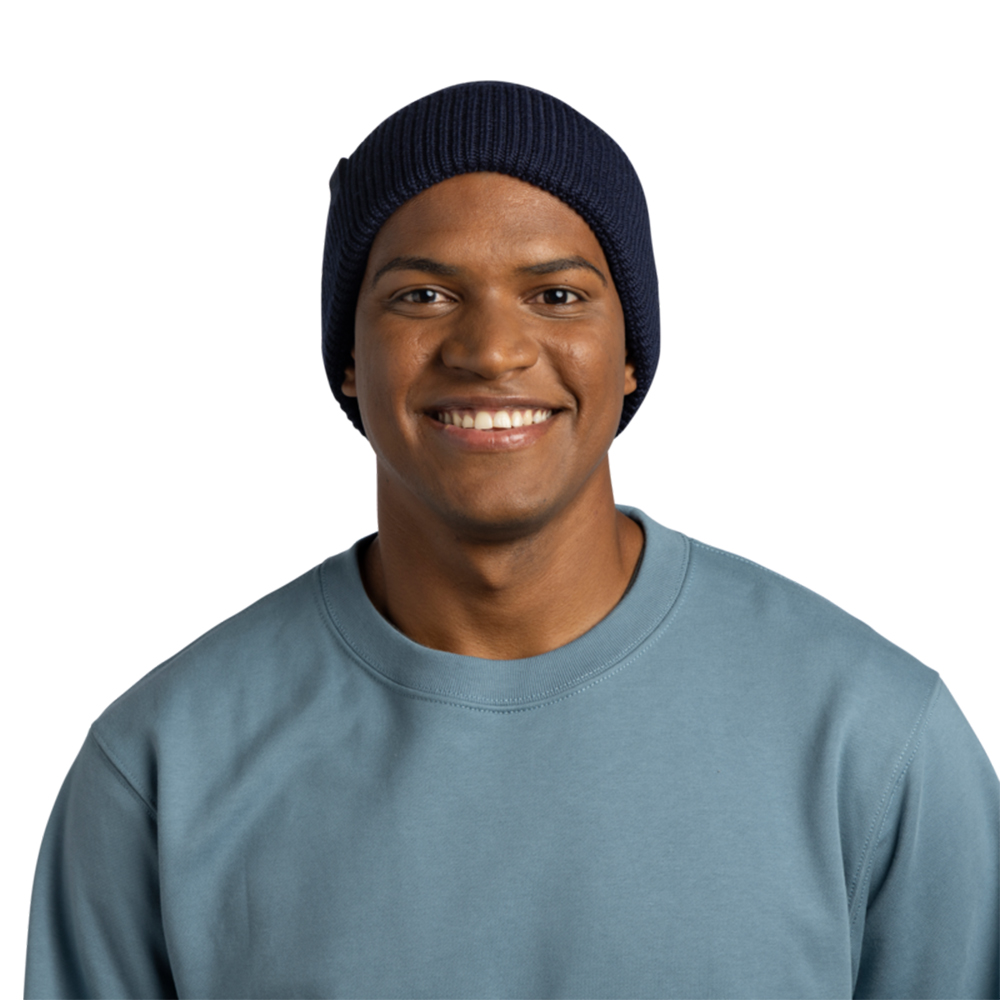 Buff Knitted Beanie Merix - Night Blue - Image