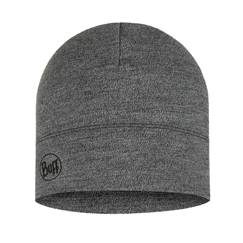 Buff Merino Midweight Beanie - Light Grey