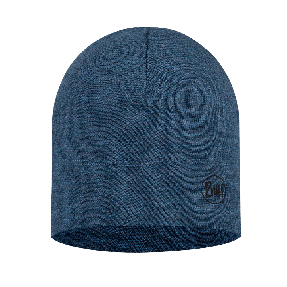 Buff Merino Midweight Beanie - Melange Tempest