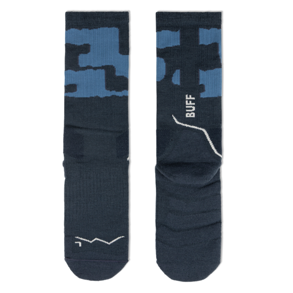 Buff MW Merino Wool Crew Socks - Night Blue - Image