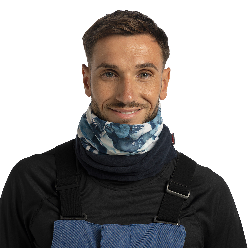 Buff Polar Multifunctional Neckwear - Lowan Blue - Image