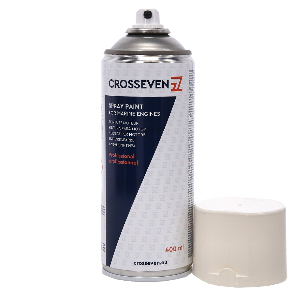 Crosseven Johnson/Evinrude Outboard Engine Spray Paint - Man White - 400ml - Image