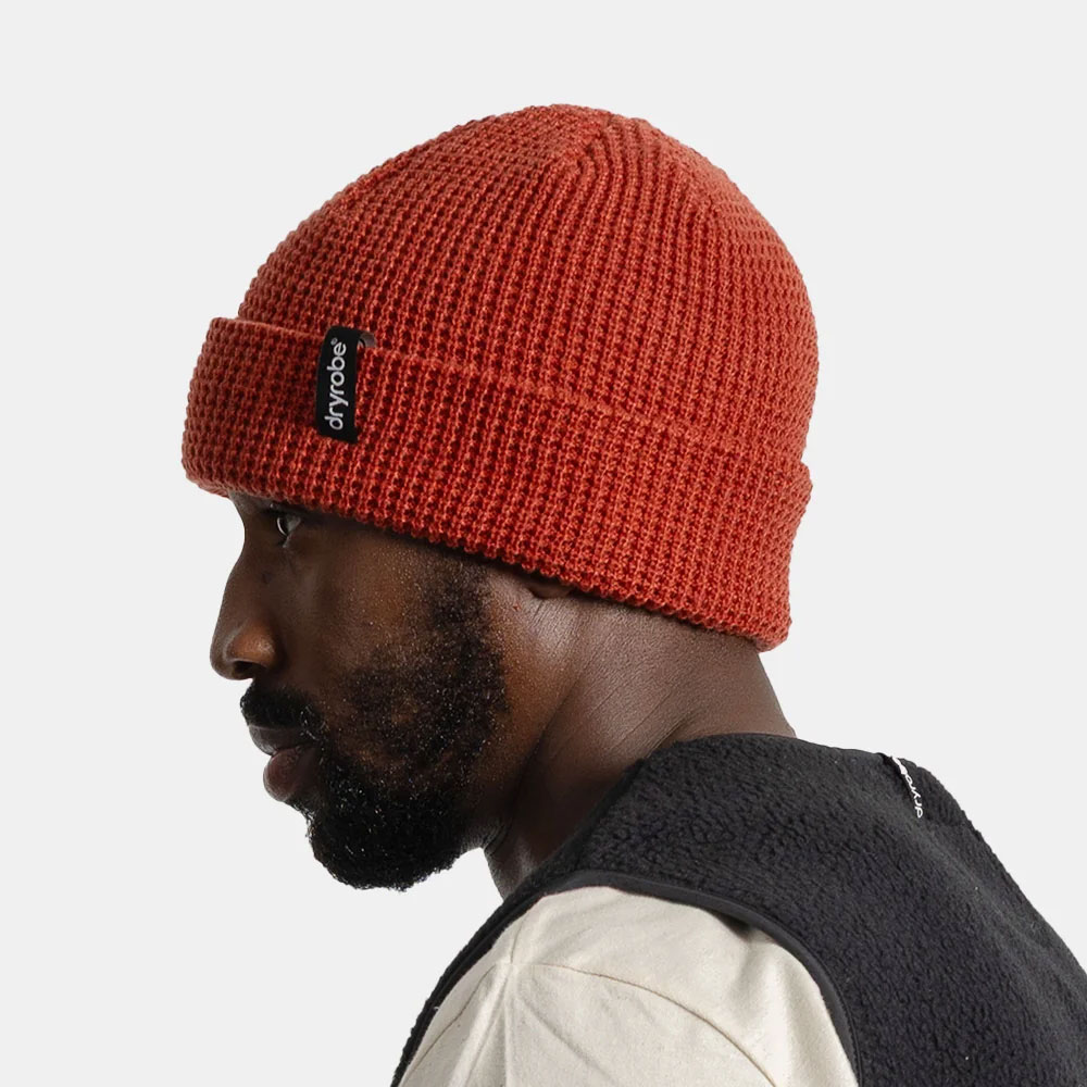 Dryrobe Waffle Beanie Hat - Burnt Orange