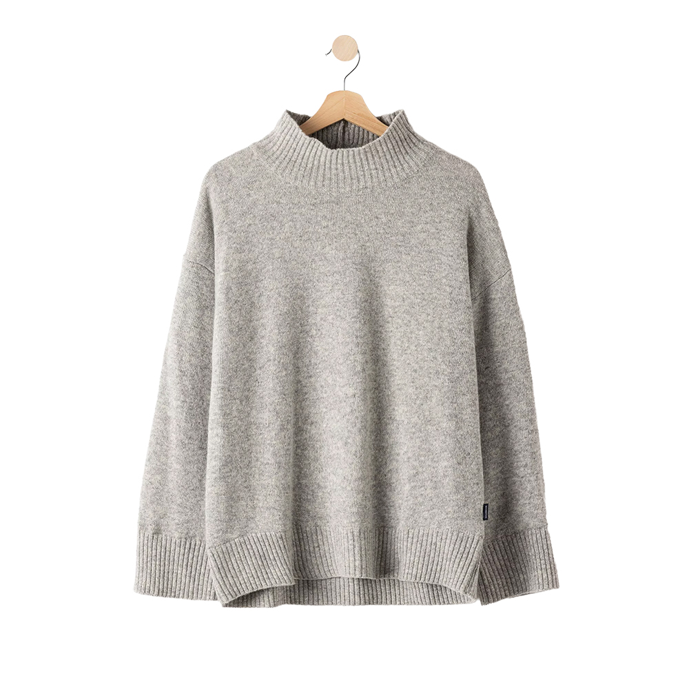 Holebrook Margot Turtle Windproof Jumper for Women - Grey Mel