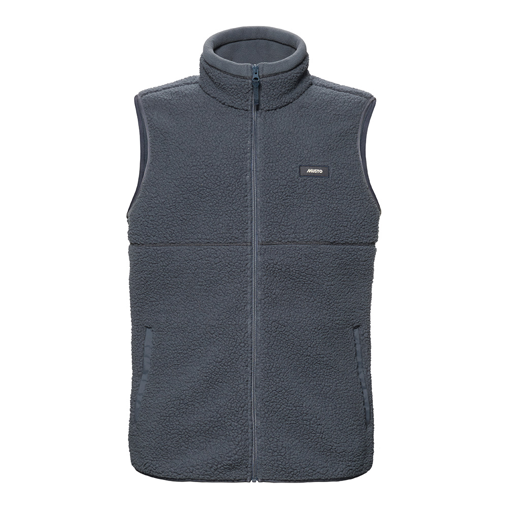 Musto Cove Deep Pile Fleece Vest - Alpine Frost