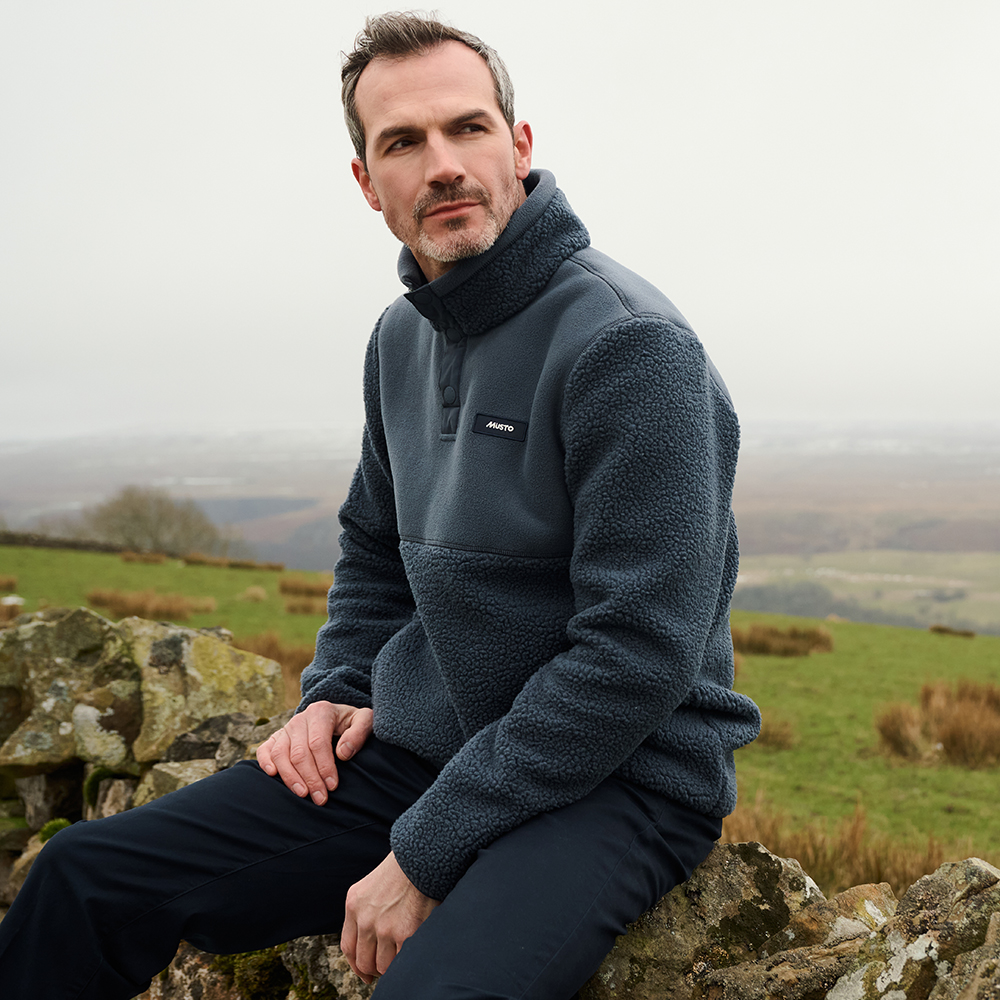 Musto Men's Cove Deep Pile Fleece - Alpine Frost