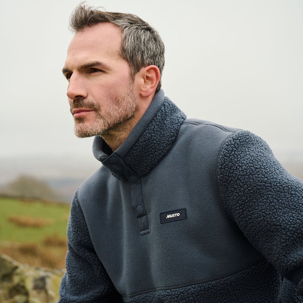 Musto Men's Cove Deep Pile Fleece - Alpine Frost