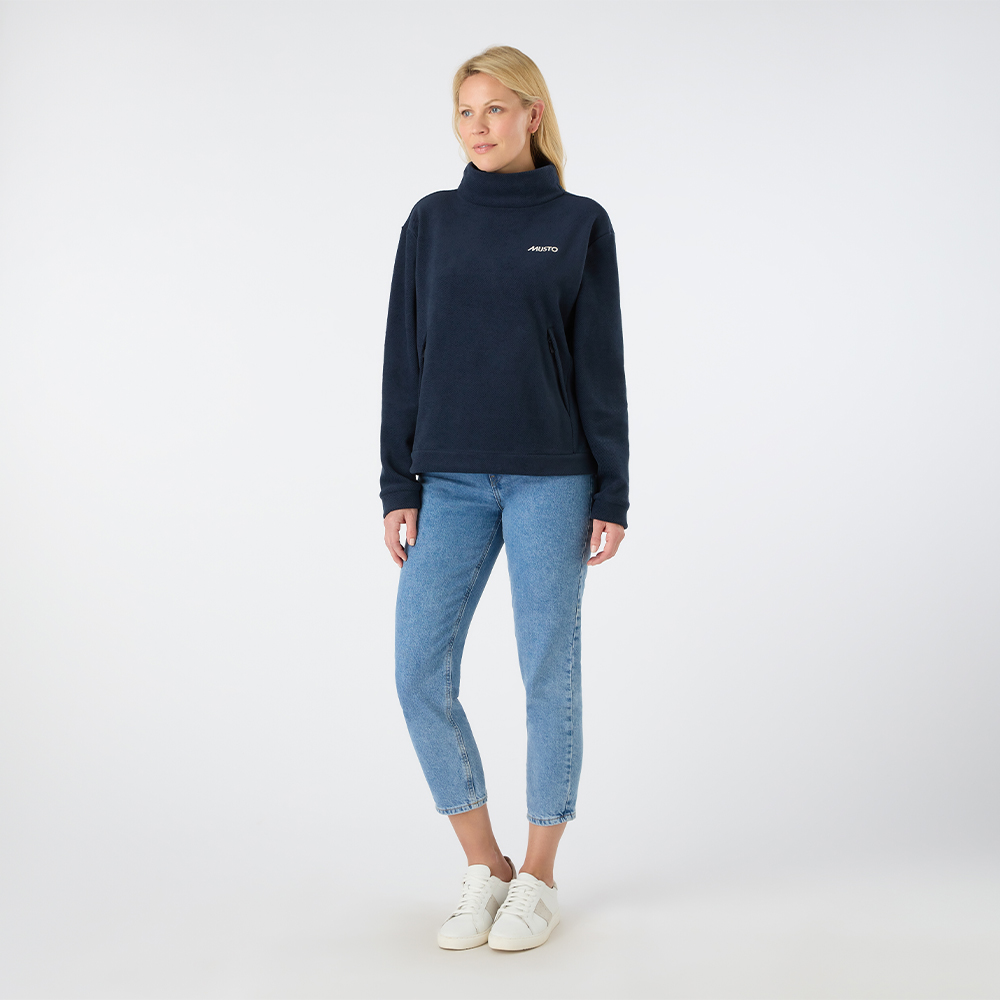 Musto Women's Classic Fleece Pullover - Navy