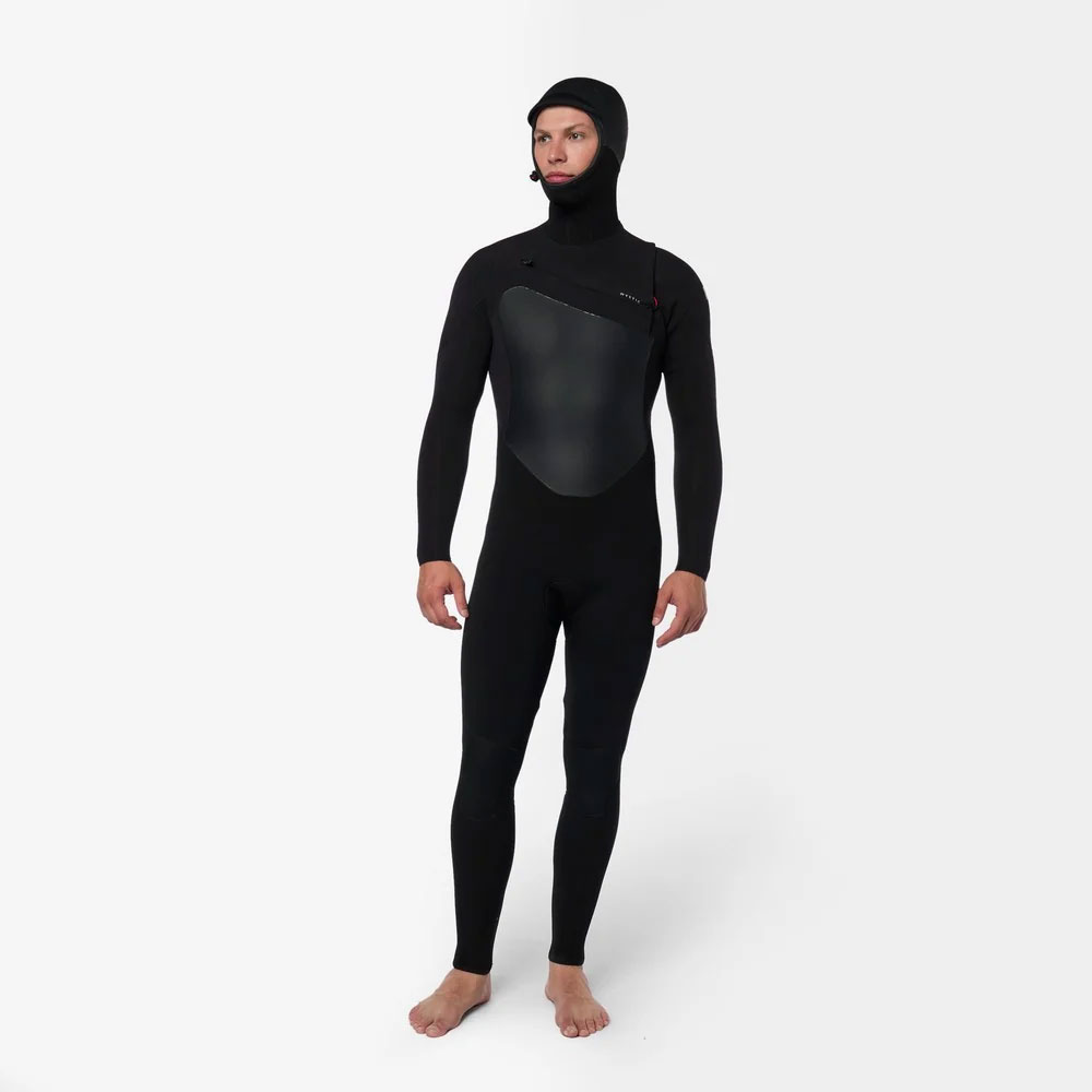 Mystic Voltt 6/4/3mm Hooded Wetsuit Front Zip 2026 - Black