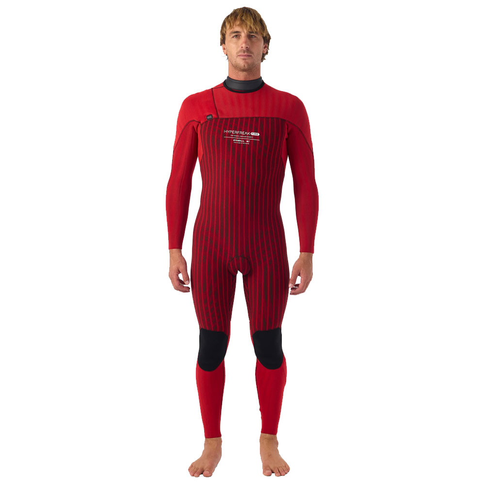 O'Neill Hyperfreak Fire 5/4mm+ Chest Zip Fullsuit - Black/Black