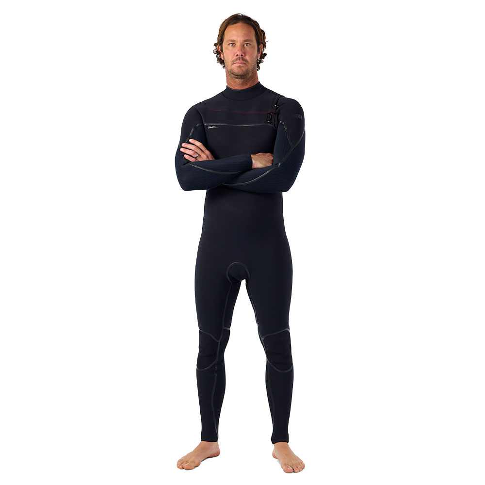 O'Neill Hyperfreak Fire 5/4mm+ Chest Zip Fullsuit - Black/Black