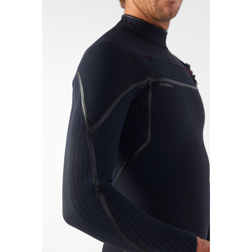 O'Neill Hyperfreak Fire 5/4mm+ Chest Zip Fullsuit - Black/Black