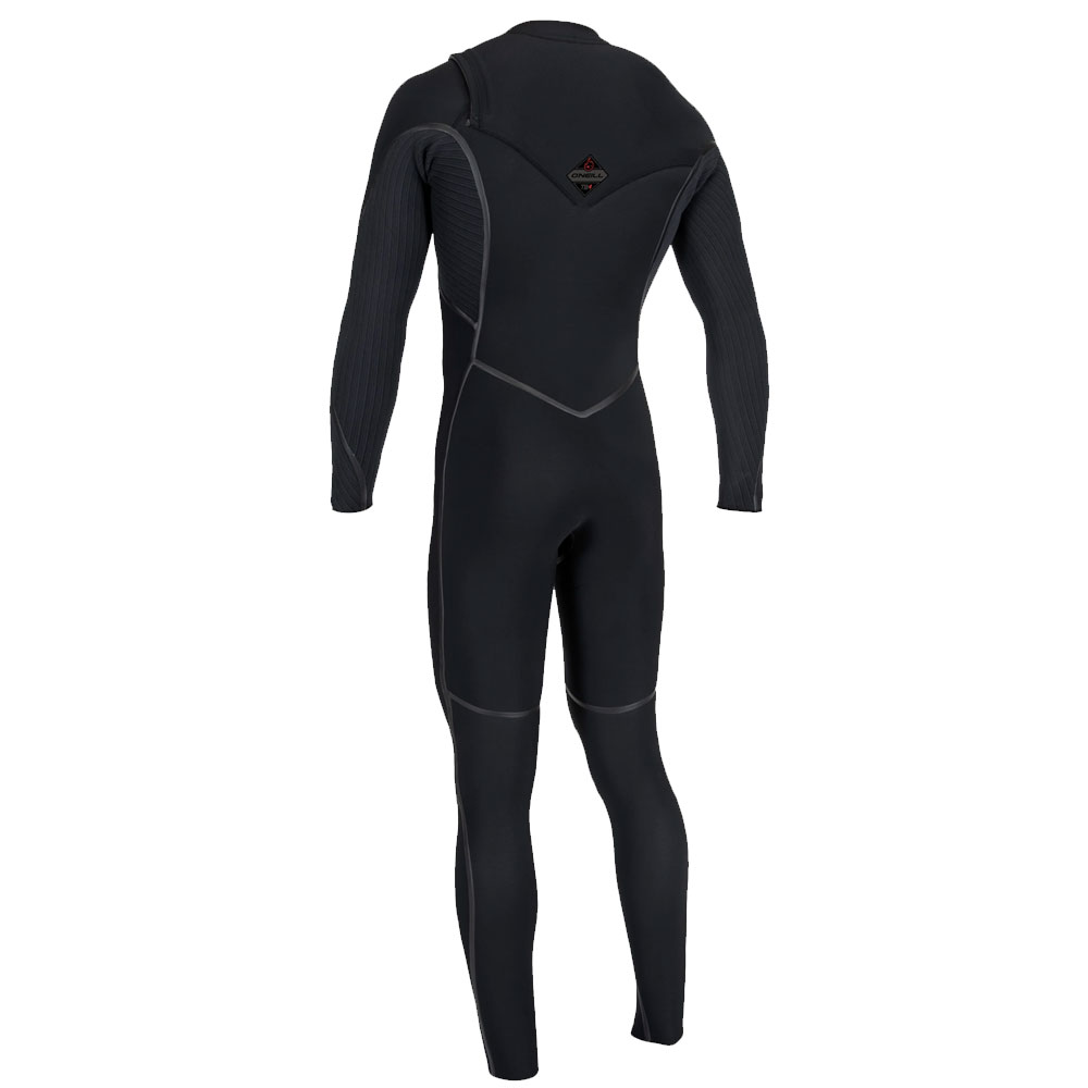 O'Neill Hyperfreak Fire 5/4mm+ Chest Zip Fullsuit - Black/Black