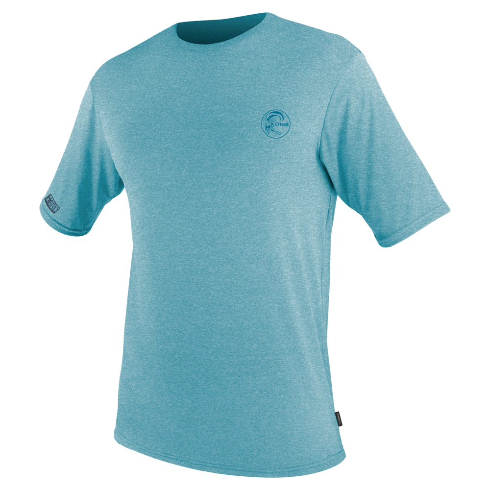 O'Neill Men's Trvlr Hybrid Short Sleeve Graphic Sun Shirt - Galaxy Blue
